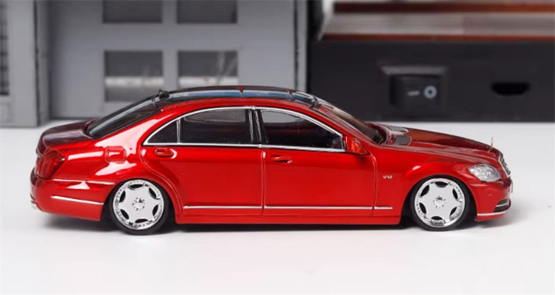 SW Mercedes Benz S600L W221 Red Limited Edition 399PCS ONLY 1:64 car Pre-built Model view4