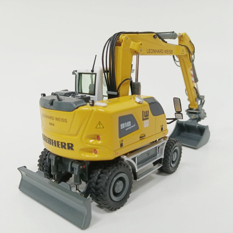 NZG Liebherr A918 Compact LEONHARD Wheeled Excavator 1:50 Truck Pre-built Model