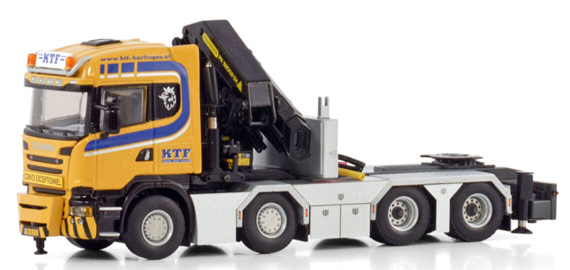 WSI SCANIA STREAMLINE HIGHLINE 8X4 WITH PALFINGER PK 92002 SH KTF Harlingen 1:50 Model