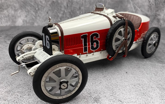 CMC Bugatti Typ 35 Grand Prix Nation Colour Project Monaco #16 1924 Limited Edition 1:18 Car Pre-built Model view1