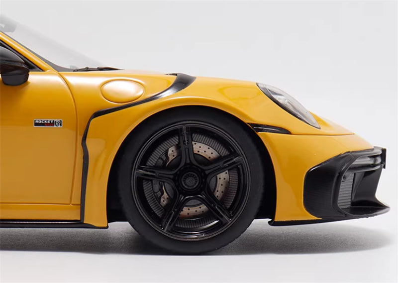 1:18 PORSCHE 911 BRABUS 900 ROCKET-R  Yellow  GT SPIRIT w/ display box Limited Edition 504PCS ONLY Resin Car Model