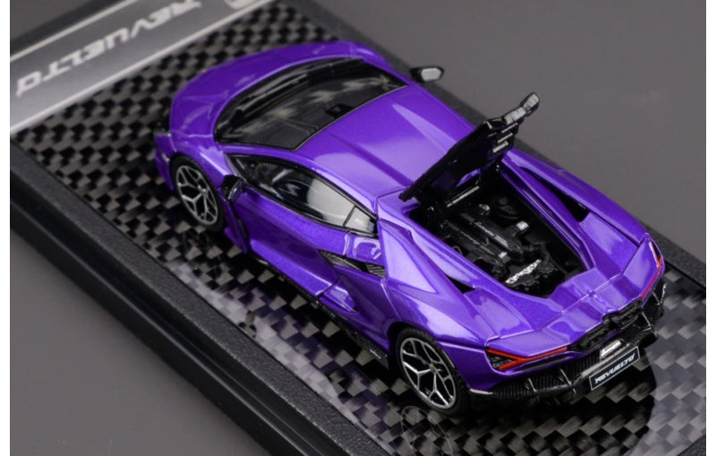 1:64 Lamborghini Revuelto LCD Purple Diecast Model view4