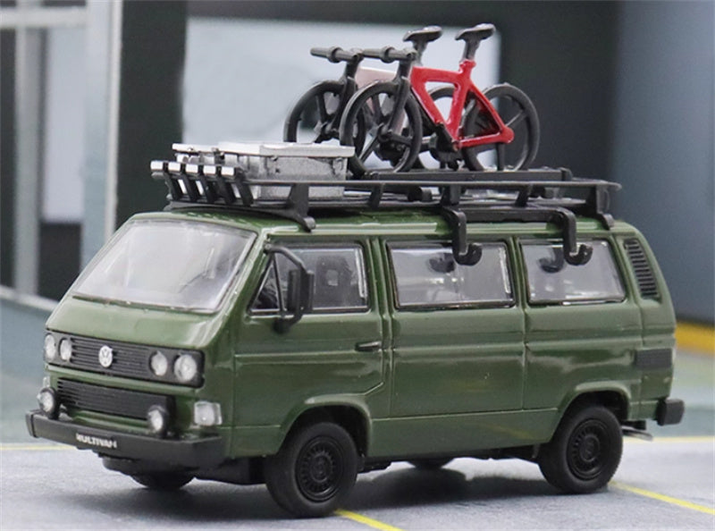 Master VW T3 Magway van Green with accessories 1:64 Car Pre-built Model view1
