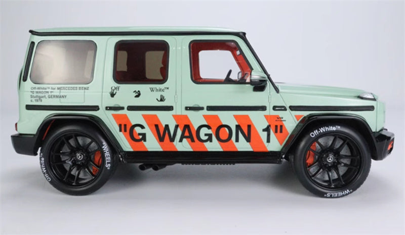 GT Spirit Mercedes AMG G63 Off-White G WAGON 1 SDESYN Limited Edition 504PCS ONLY 1:18 Truck Pre-built Model view6