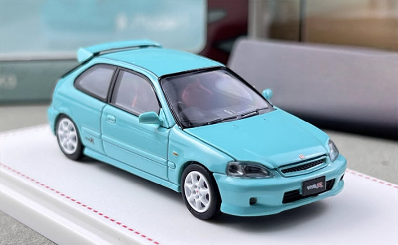Focal Horizon Honda Civic EK9 Type-R 1st Generation Blue Limited Edition 999PCS ONLY 1:64 Car Pre-built Model view3