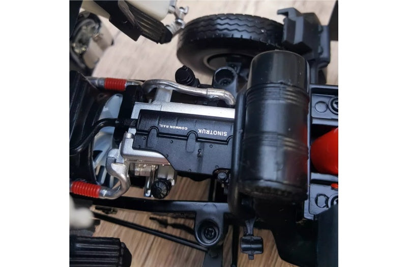 Sinotruk SITRAK G7S dump truck gray white 1:24 Truck Pre-built Airliner Model Display view8
