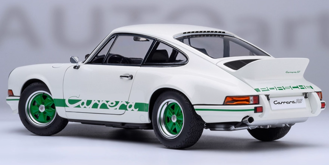 AUTOART Porsche 911 CARRERA 2.7 RS White 1:18 Car Pre-built Model view3