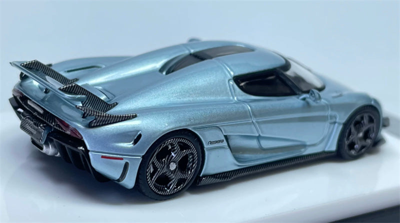 1:64 Koenigsegg Regera Glacier Blue SC ART DIECAST Civil Car Model