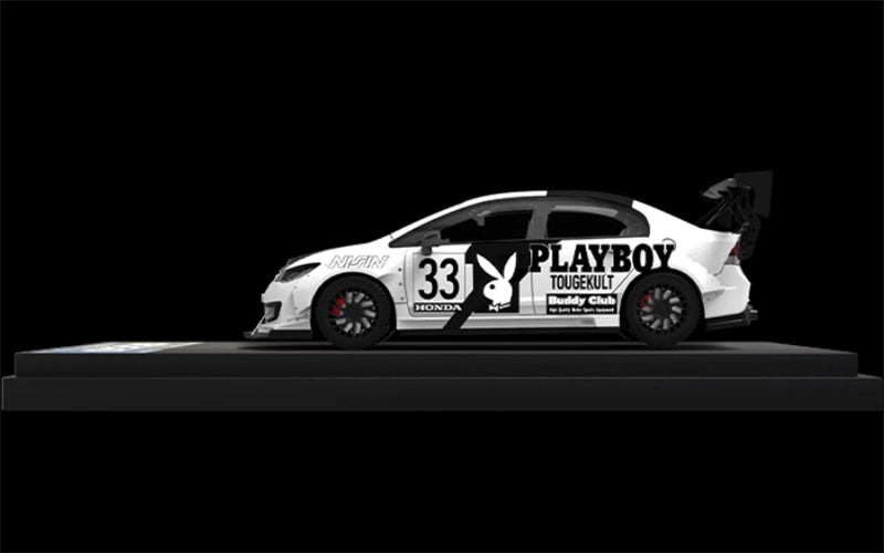 BSC Honda Civic FD2 explosive redesign Regular Edition White Limited Edition 499PCS ONLY 1:64 Car Pre-built Model view2