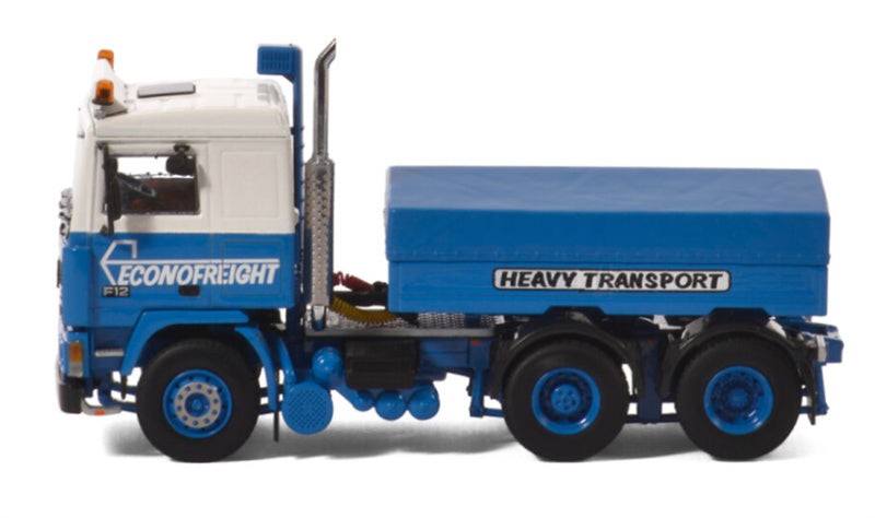 WSI VOLVO F12 6x2 TAG AXLE CLASSIC BALAST BOX & HUIF Econofreight 1:50 Truck Pre-built Model