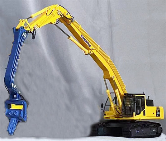 KOMATSU PC450LC-8 pile driver (blue head) 1:50 Truck Pre-built Model