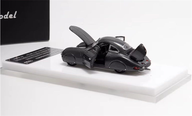 Oldtime Model Porsche Original TypE 64 1939 Metallic Gray 1:64 Car Pre-built Airliner Model Display view6