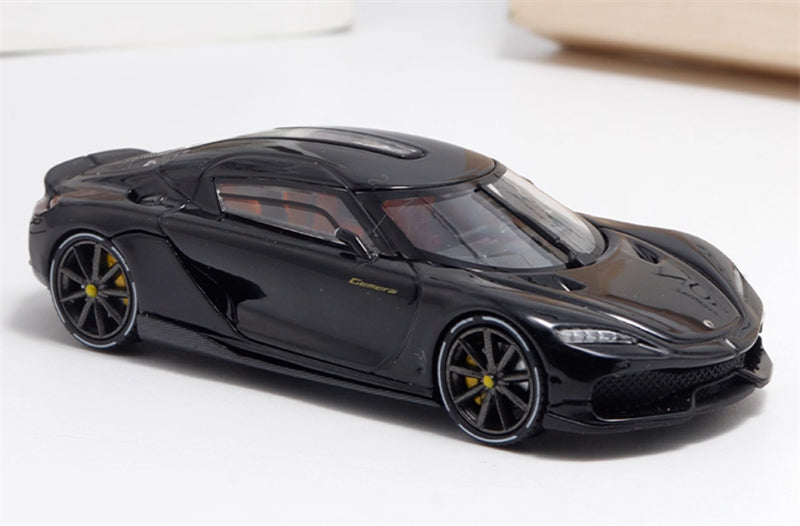BriScalemicro Koenigsegg Gemera Black Limited Edition 299PCS ONLY 1:64 Car Pre-built Model view3