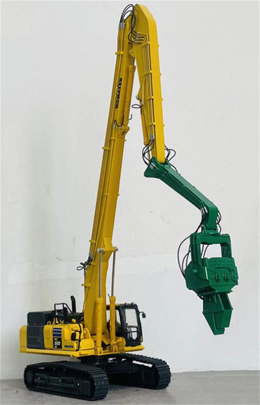 KOMATSU PC500LC-10MO Piling machine green 1/43 DIECAST Drilling Rig