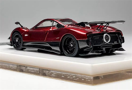 HH Model Pagani Zonda Tricolore Red carbon fiber - hardtop version 1:64 Car Pre-built Model view2