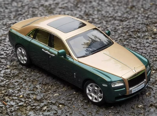 kyosho Rolls Royce RR ghost Green and gold dual color 1:18car Pre-a Model