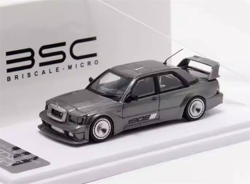 1:64 Mercedes Benz 190E EVO III W201 Gunmetal Grey BSC DIECAST Model