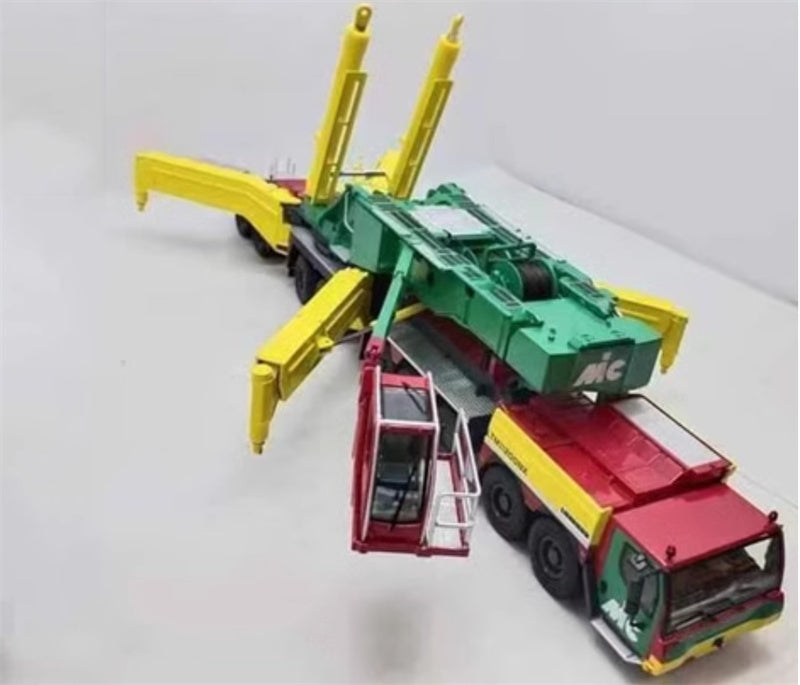 NZG LIEBHERR LTM11200 Crane Yellow green red MIC with herringbone arm cover KIT 1:50 DIECAST Truck Lorry