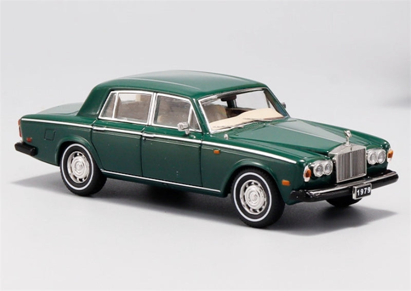 GFCC 1979 Rolls Royce Silver Shadow II Luxury Classic Car Green Limited Edition 499PCS ONLY 1:64 car Pre-built Model view4
