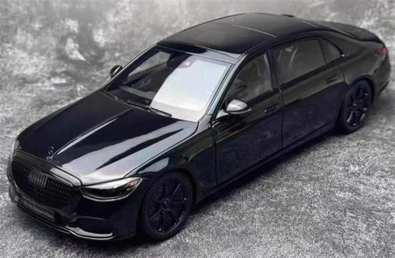 1:18 Mercedes Maybach S680 2023 Black - Black wheel hub Almost Real Limited Edition 1008PCS ONLY DIECAST Model