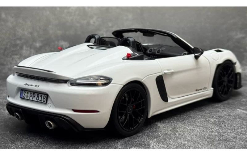 1:18 Porsche 718 Spyder RS White NOREV Convertible DIECAST Car Model
