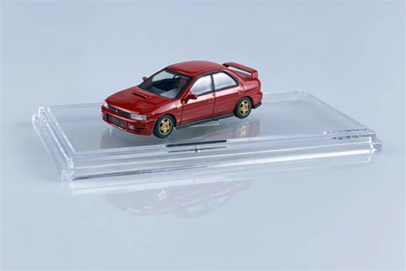 BM Creations SUBARU 1994 Impreza WRX STi LEFT HAND DRIVE Red 1:64 Car Pre-built Model