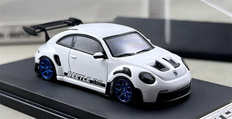 1:64 Porsche 911 992 GT3 white Beetle RS TimeMicro x PSC DESIGN Limited Edition DIECAST Civil Car Model