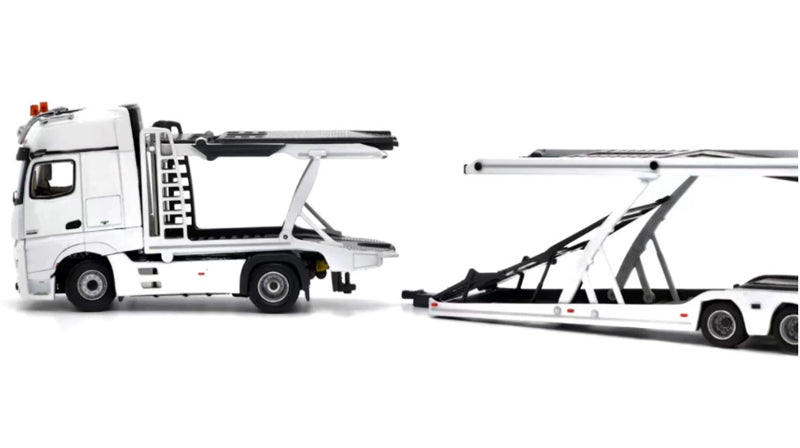 1:64 Mercedes-Benz Actros High top electronic mirror LHD  White Unique Model x Tiny  DIECAST Model