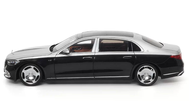 1:18 Mercedes Maybach S680 2021 black silver Almost Real  DIECAST Model