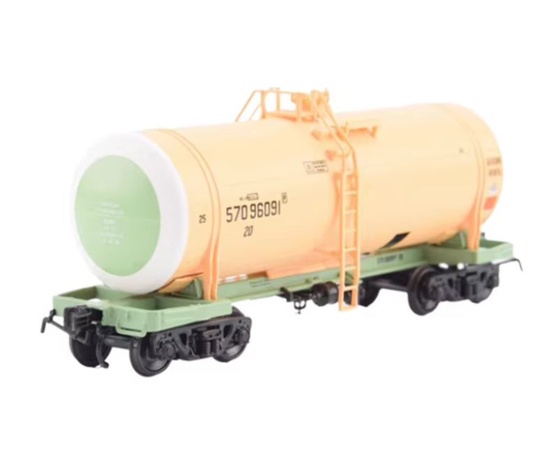 Modimio Soviet 15-C863 Railway Gasoline Lubricating Oil Freight Tank 1:87 Truck Pre-built Airliner Model Display view1