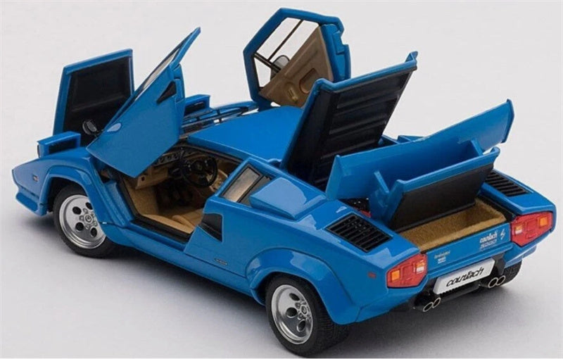 AUTOART LAMBORGHINI COUNTACH LP5000S Bule fully open 1:43 Car Pre-built Model view4
