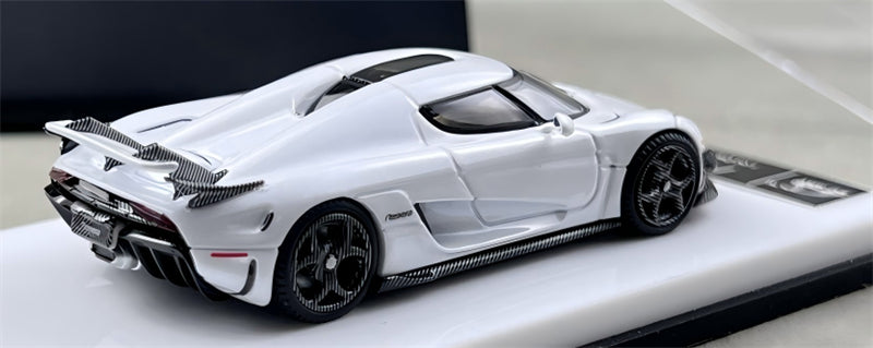 1:64 Koenigsegg Regera Pearlescent White SC ART DIECAST Civil Car Model
