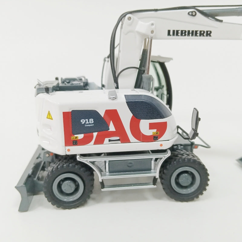 NZG Liebherr A918 Compact Strabag Wheeled Excavator 1:50 Truck Pre-built Model