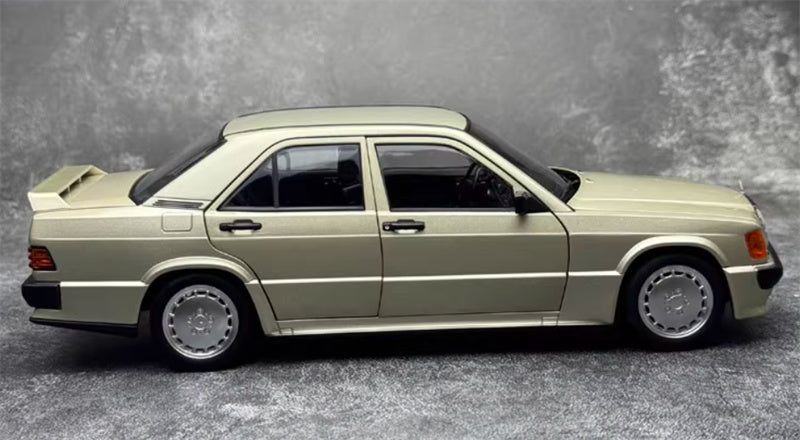 NOREV Mercedes Benz 190E 2.3-16 1984 Tail version Smoke Silver Metallic 1:18 Car Pre-built Model view6