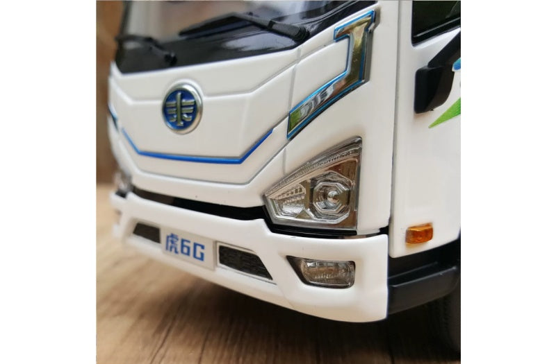 FAW Tiger 6G pure electric box truck White 1:24 Truck Pre-built Airliner Model Display view8