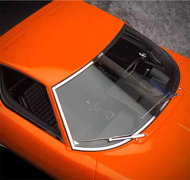 AMALGAM Lamborghini Miura P400 SV orange 1:18 Car Pre-built Model view10