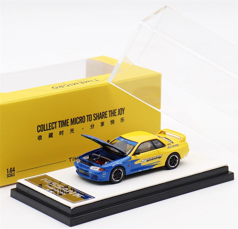 TIMEMICRO Nissan GTR R32 Z-Tune SPoon coating Limited Edition 999PCS ONLY 1:64 Car Pre-built Model view1