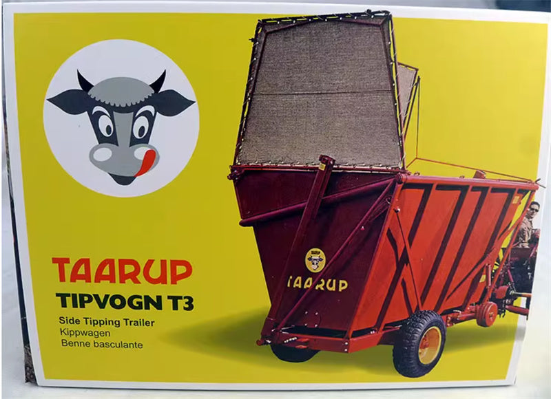 Universal Hobbies Taarup TIPVOGN T3 European classical agricultural tractor trailer Red 1:32 Truck Accessories Pre-built Model