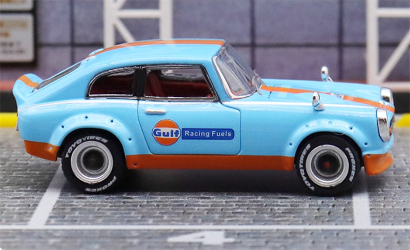 Mortal Honda S800 Limited Edition 299PCS ONLY Gulf Painting 1:64 Car Pre-built Model view4