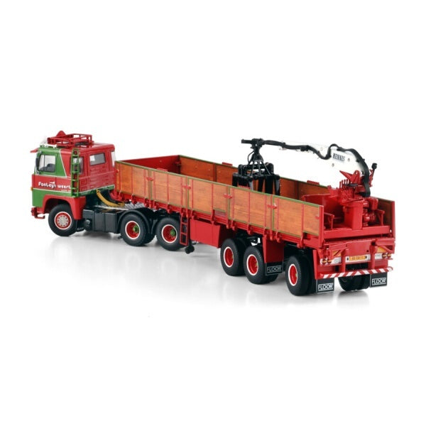 1:50 SCANIA FONTEIJN WEERT O series 6X2 BRICK TRAILER 3 AXLE WSI   Diecast Model