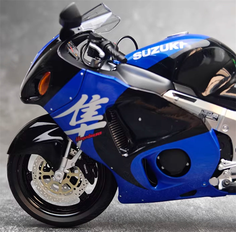 1:12 Suzuki GSX-1300R Hayabusa  blue-black  LCD MODELS  DIECAST motorcycle Model