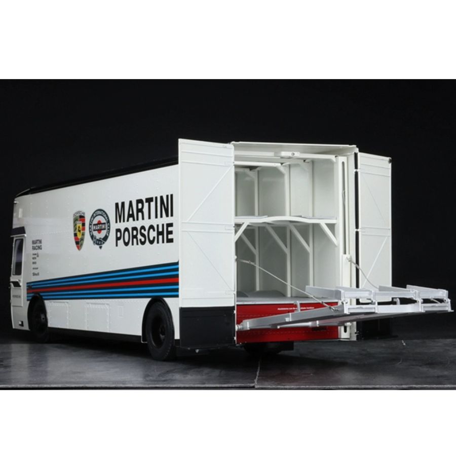Schuco Mercedes  Race Trans Porsche MARTINI transport vehicle 1:18  DIECAST Truck