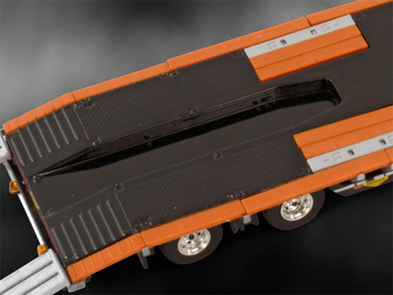 WSI SCANIA R NORMAL CR20N 6X2 TWINSTEER BROSHUIS WHEEL WELL SEMI LOWLOADER - 4 AXLE PREMIUM LINE 1:50 Truck Pre-built Model