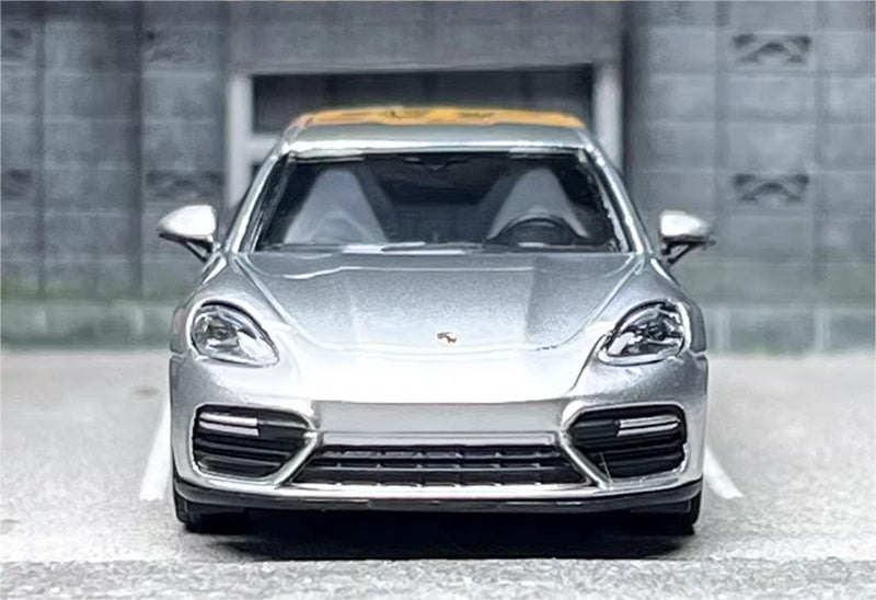 Furuya Porsche Panamera GT Silver Hunting Edition 1:64 car Pre-built Model view5