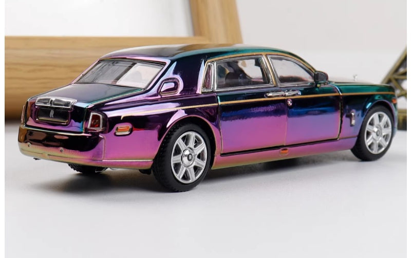 1:64 Rolls-Royce Phantom VII Chrome Plated Dragon Edition DCM Limited Edition DIECAST Car Model