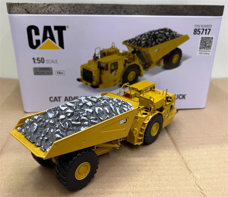 CATERPILLAR AD45 Underground articulated truck Yellow 1:50 Truck Pre-built Model