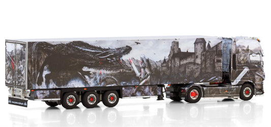 1:50 WSI DAF XF CAB MY2017 4X2 TRAILER - 3 AXLE Heide Logistik