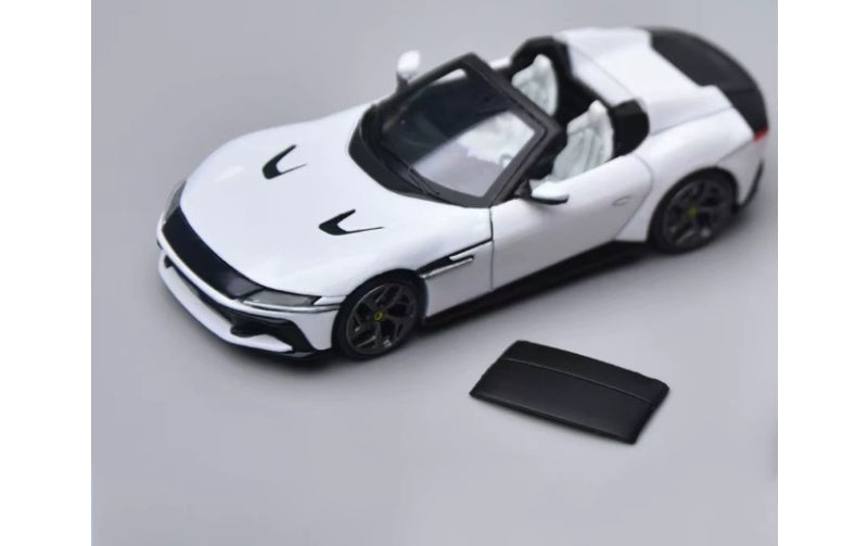 1:64 Ferrari 12 Cilindri Spider  Convertible white Phantom Knight  Limited Edition 999PCS ONLY DIECAST Model