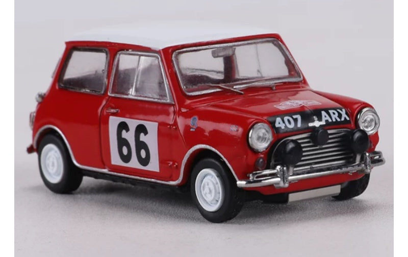 1:64 Mini Cooper S RALLYE MONTE-CARLO 1968 Red GCD #66 RHD DIECAST Model