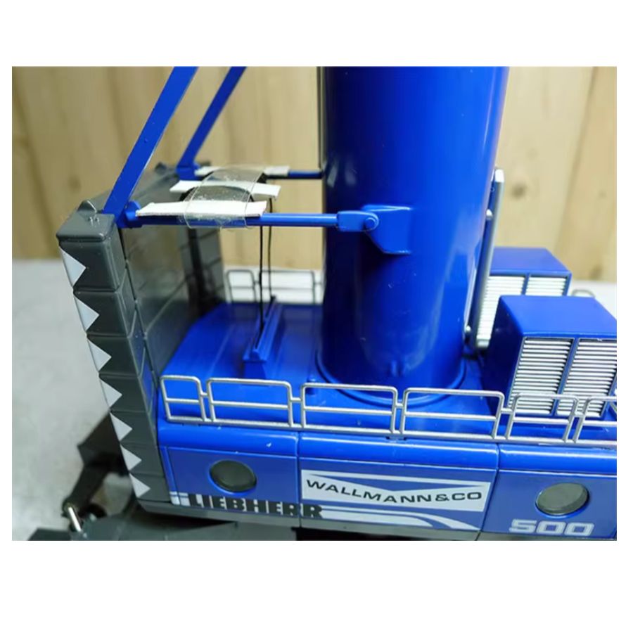 NZG Liebherr LHM 500 Mobile Harbour Wallmann & co Crane blue 1:87 DIECAST Crane Truck